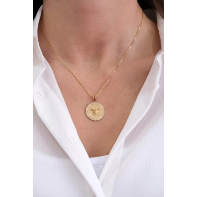 14 Ayar Altın Tasarım Kolye Ucu 79