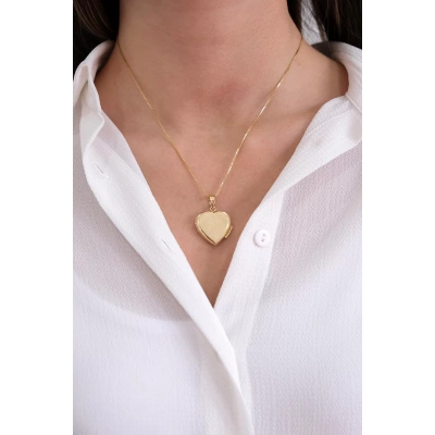 14 Ayar Altın Kalp Kolye Ucu 78