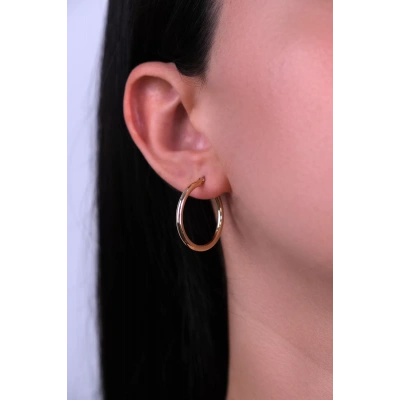 14 Ayar Altın Halka Küpe 139