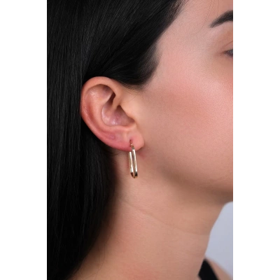 14 Ayar Altın Kare Küpe 150