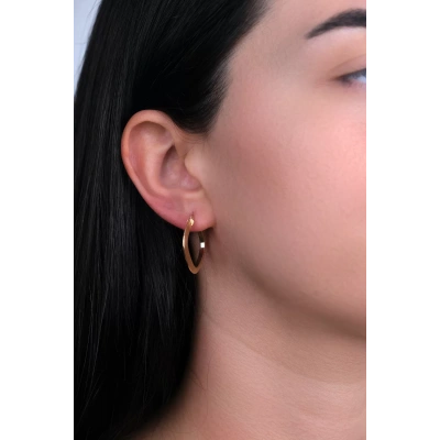 14 Ayar Altın Dörtgen Küpe 149