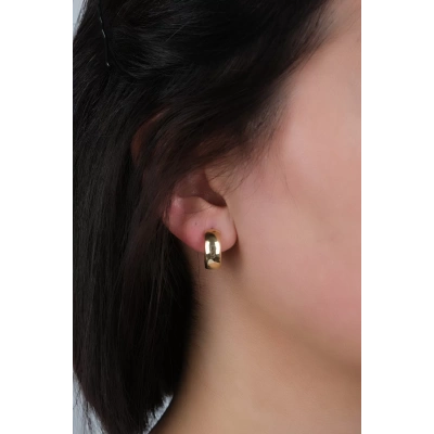 14 Ayar Altın Halka Küpe 57