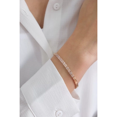 14 Ayar Rose Altın Taşlı Bileklik 67