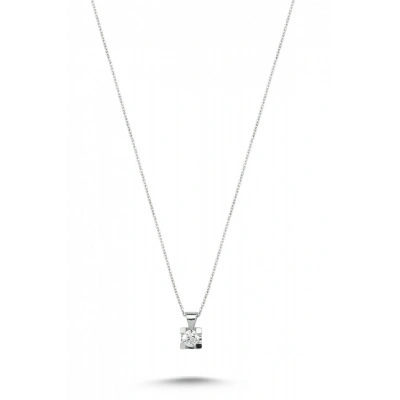 0.15 Karat EF SI Tektaş Pırlanta Kolye