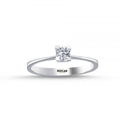 0.26 Karat G SI Tektaş Yüzük