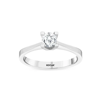 0.41 CT E SI  KOÇAK PIRLANTA TEKTAŞ YÜZÜK