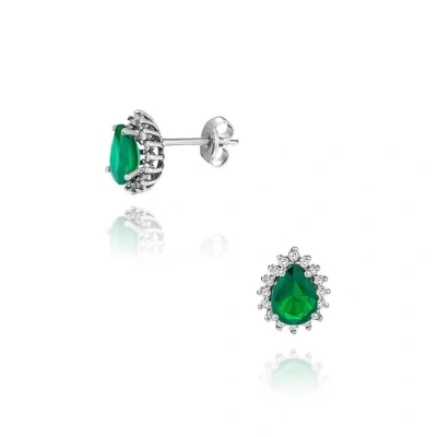 0.55 CT. Zümrüt Küpe