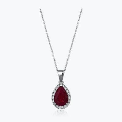 0.58 CT. Koçak Pırlanta Yakut Kolye