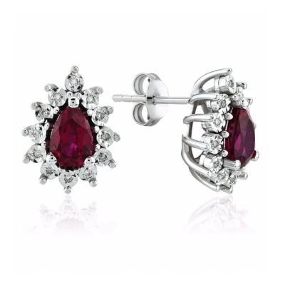 1.18 CT. Koçak Pırlanta Yakut Küpe