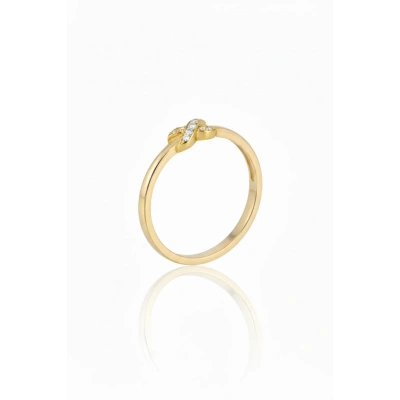 14 Ayar Altın Aşk Düğümü Yüzük 958