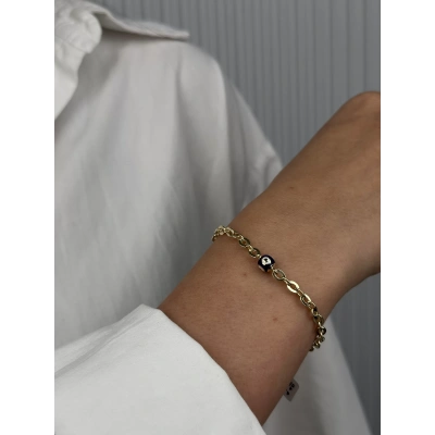 14 Ayar Altın Boncuk Bileklik 1073