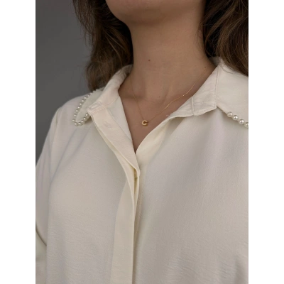 14 Ayar Altın C Harf Kolye 517