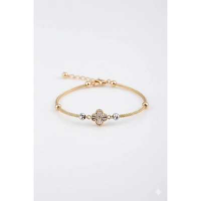 14 Ayar Altın Dorikalı Yonca Bileklik 824