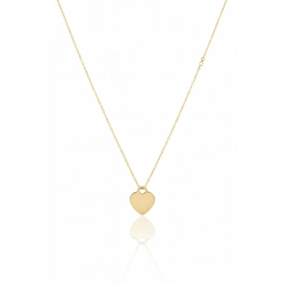 14 Ayar Altın İsim Yazılabilir Kalp Kolye 606