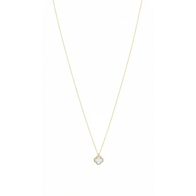 14 Ayar Altın Minimal Hediyelik Yonca Kolye 928