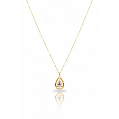 14 Ayar Altın Sarmal Kafes Kolye 754