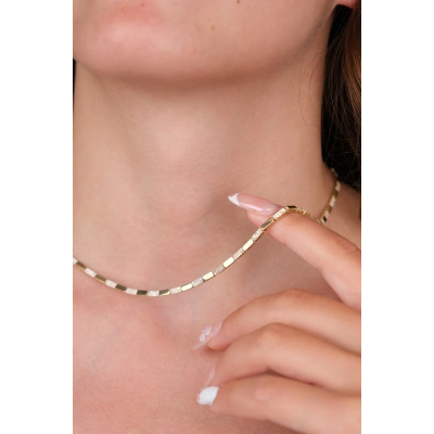 14 Ayar Altın Taşlı Kolye 836