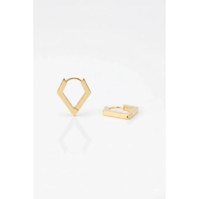 14 Ayar Altın Üçgen Şekilli Küpe 1185