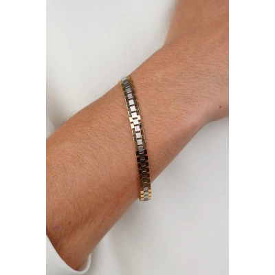 14 Ayar Altın Erkek Bileklik 587