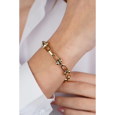 14 Ayar Altın T Zincir Bileklik 597