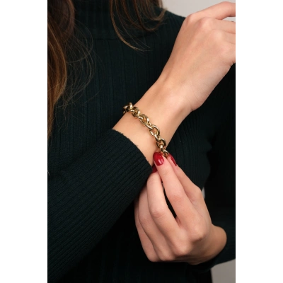 14 Ayar Altın Zincir Bileklik 351