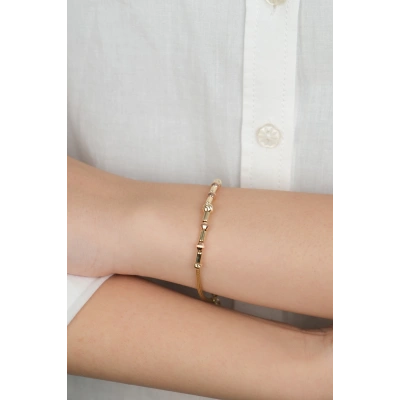 14 Ayar Altın Dorikalı Örgü Zincir Bileklik 957