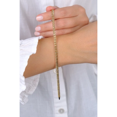 14 Ayar Altın Gurmet Zincir Bileklik 755