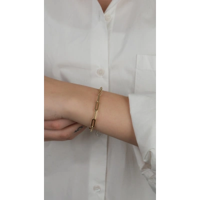 14 Ayar Altın Ataç Zincir Bileklik