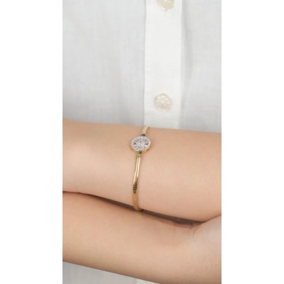 14 Ayar Altın Taşlı İtalyan Zincir 952