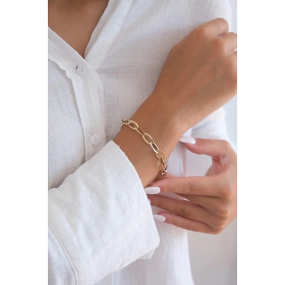 14 Ayar Altın Ataç Zincir Bileklik 452