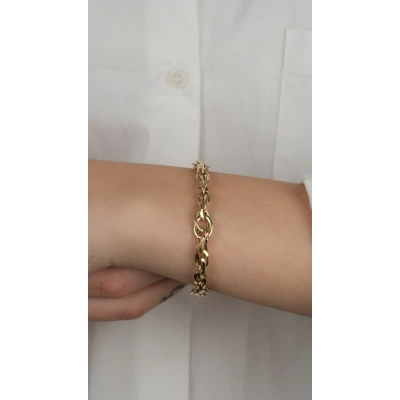 14 Ayar Altın Sarmal Bileklik