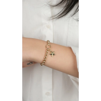 14 Ayar Altın Yıldızlı Bileklik
