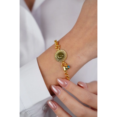 14 Ayar Altın Çeyrekli Bileklik 604