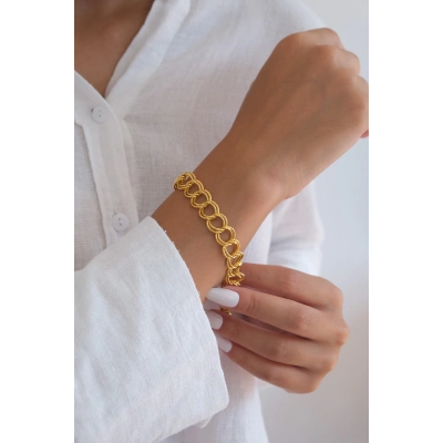 14 Ayar Altın Samanyolu Bileklik 461