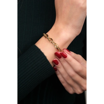 14 Ayar Altın Zincir Bileklik 342