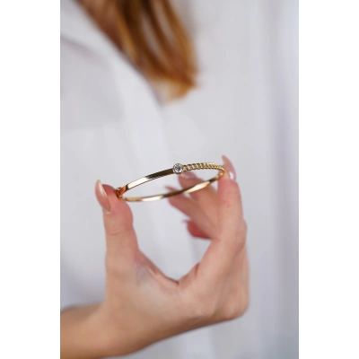 14 Ayar Altın Taşlı Gurmet Kelepçe 609