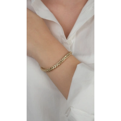 14 Ayar Altın Kalın Zincir Bileklik