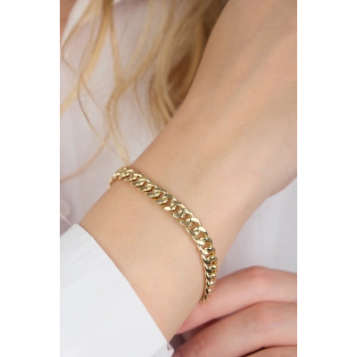 14 Ayar Altın Gurmet Zincir Bileklik 664