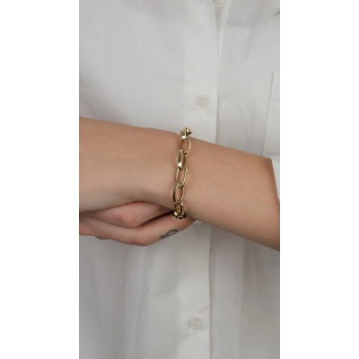 14 Ayar Altın Zincir Bileklik