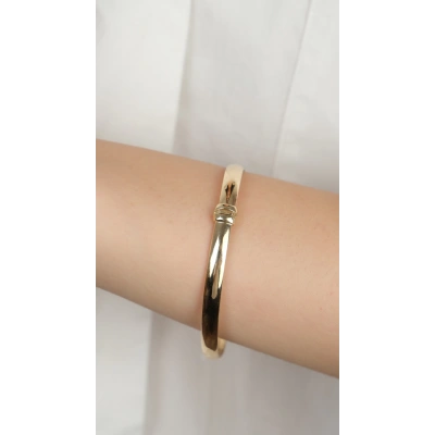 14 Ayar Altın Sade Kelepçe