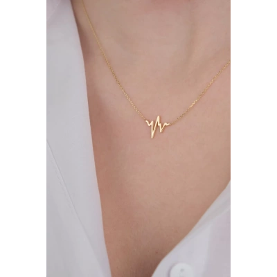 14 Ayar Altın Ritim Kolye