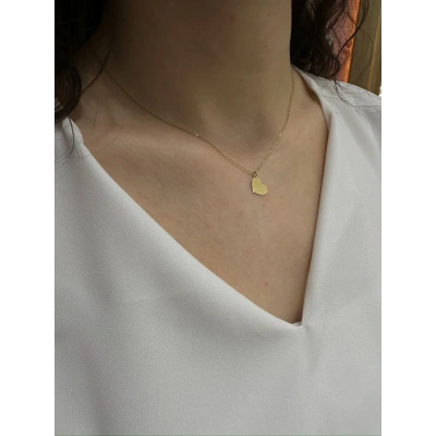 14 Ayar Altın Küçük Kalpli Kolye 650