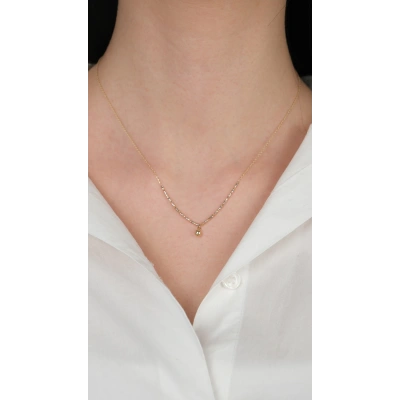 14 Ayar Altın İnce Toplu Kolye