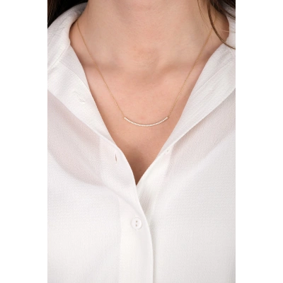 14 Ayar Altın Taşlı Kolye 61