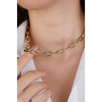 14 Ayar Altın Ataç Zincir Kolye 487