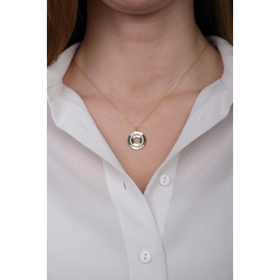 14 Ayar Altın Halka Kolye 338