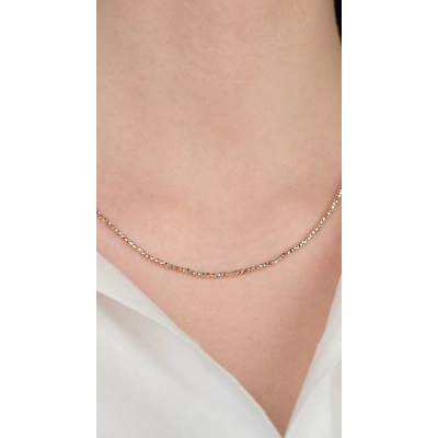 14 Ayar Altın İnce Toplu Kolye