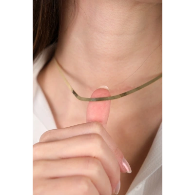 14 Ayar Altın Ezme İtalyan Zincir 239