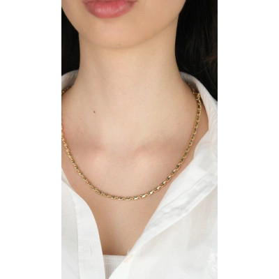 14 Ayar Altın Sade Zincir Kolye 774