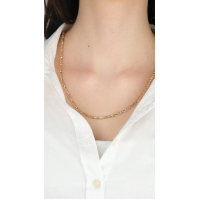 14 Ayar Altın Sade Zincir Kolye 778